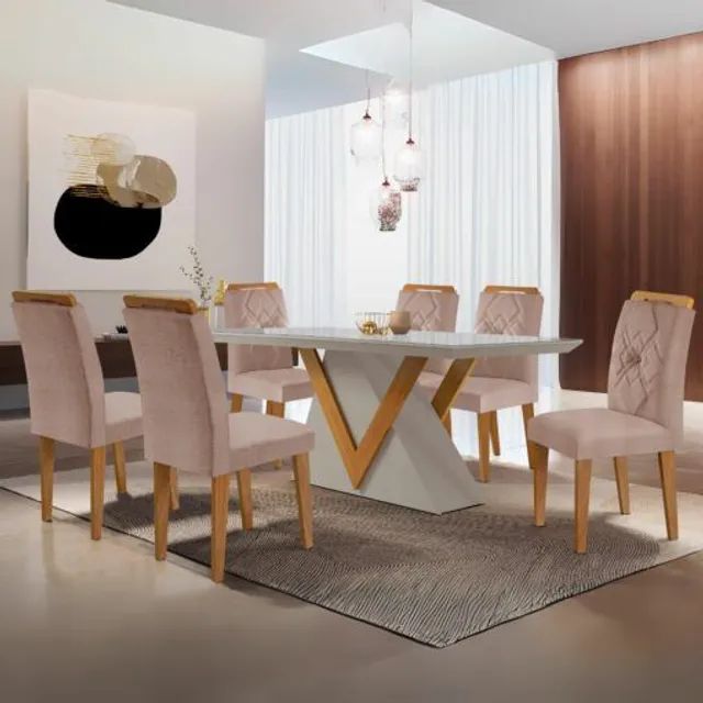 Mesa Tóquio com 6 cadeiras !! Tt3211m - Foto 4