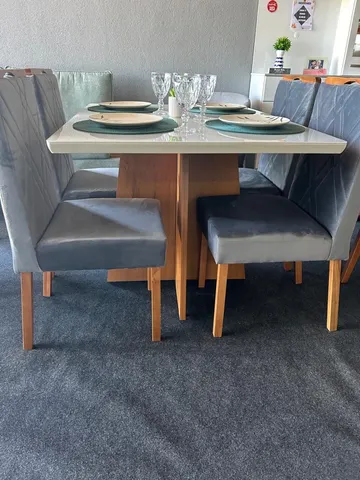 Mesa de jantar nova 4 cadeiras