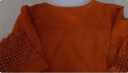 Blusa Solta Bata Bordada 100% Algodão - Foto 4