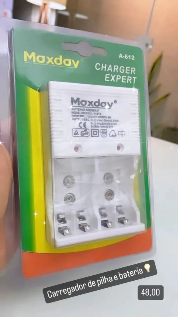 CARREGADOR DE PILHA E BATERIA