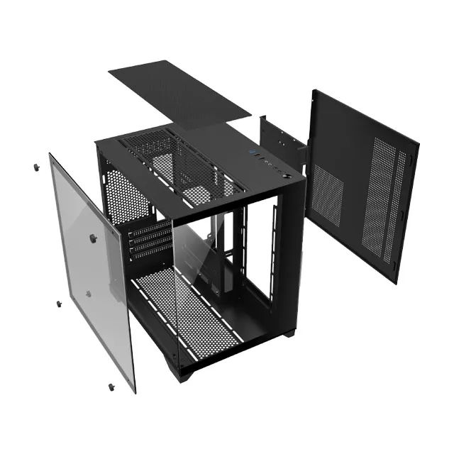 Gabinete Gamer Hayom GB1790 *Com 4 Fans Rgb Controlável* - Micro-ATX e Mini-ITX - WZetta - Foto 4