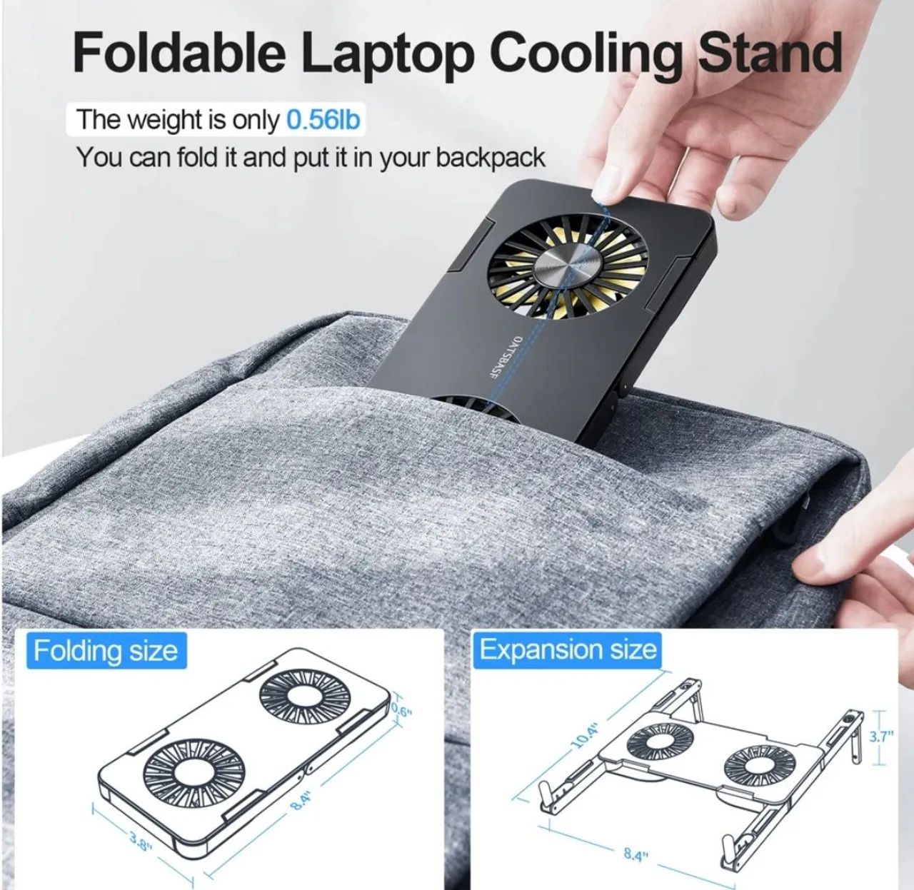 Suporte dobrável com cooler para Notebook - Foto 5