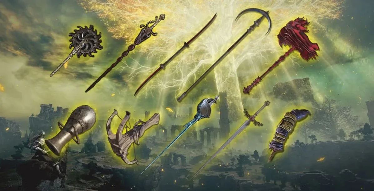 Elden Ring Todas as Armas ( Jogo Base )