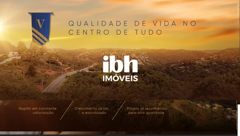 Lote a venda com 1265,80m² em condomínio fechado (RESERVA ) VILA CASTELA!!! NOVA LIMA...