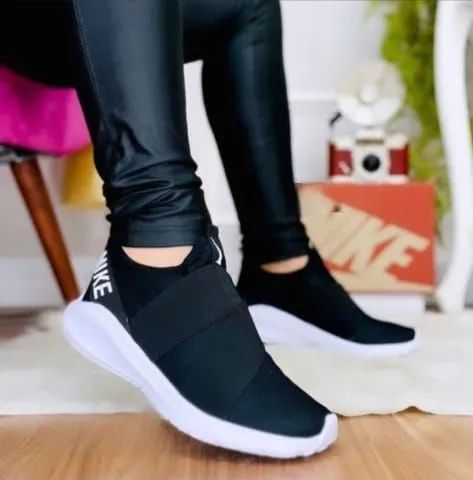 Tênis Nike Slip On Feminino Preto - Novo promoção 