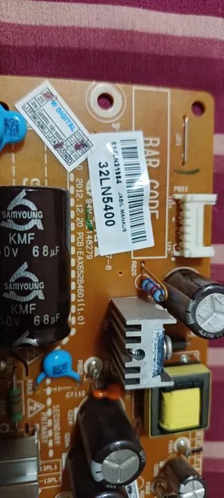 Placa fonte smart tv lg 32 polegadas 32ln570b  - Foto 3