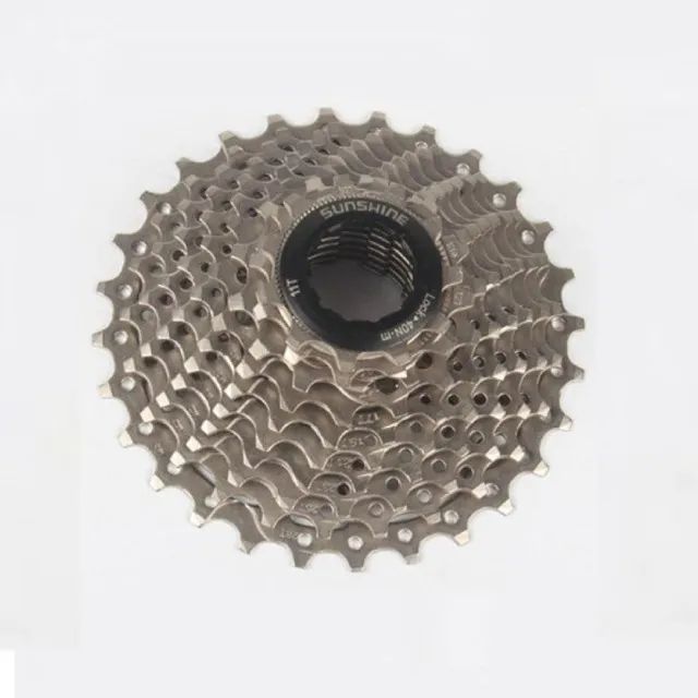 120 - Cassete K7 Sunshine 10v 10 velocidades 11/28 prata fosco bike speed - Foto 2