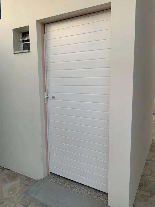 Porta de PVC com alumínio branca - Foto 2