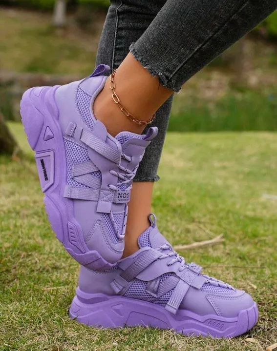 Tênis lindo importado novo n37-38 roxo