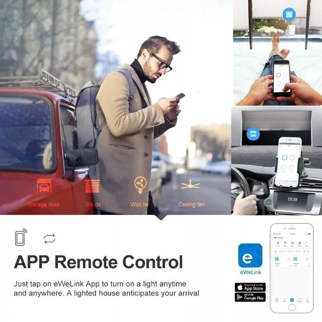 Módulo Smart Wifi 4 Canais - eWelink Interruptor Inteligente 4 Canais 4ch Wifi + Rf 433mhz - Foto 2