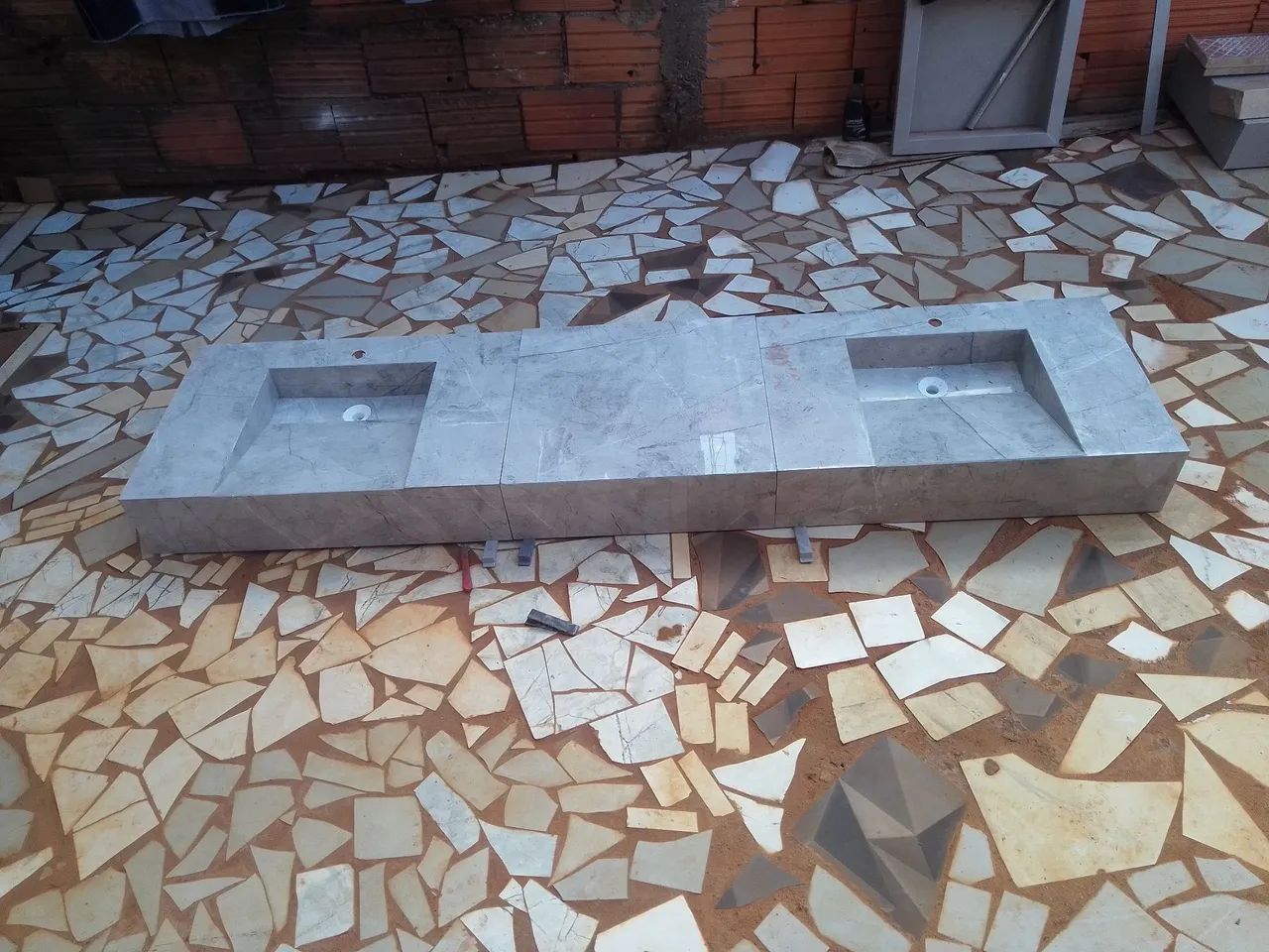 Bancada de porcelanato 