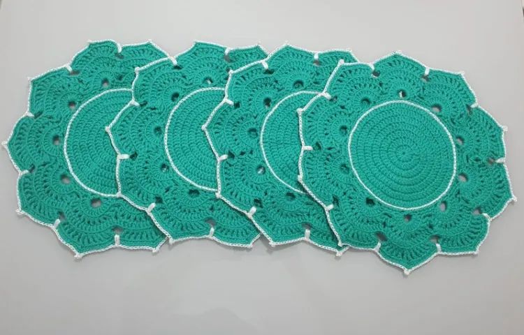 Lindo Jogo americano em crochê - 4 peças - Foto 2