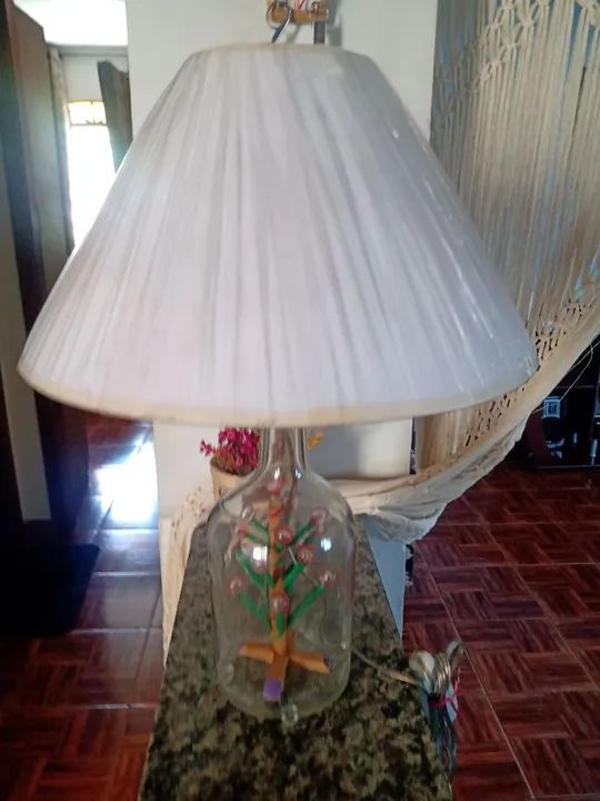 Abajur de garrafa  - Foto 5