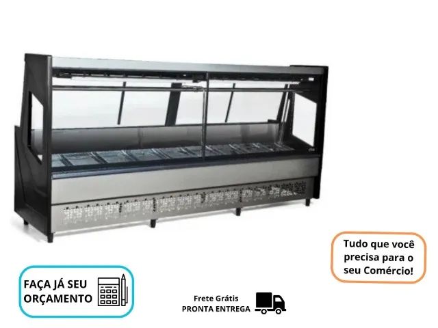 Balcao de Açougue 3 Metros Preto Polar 220v