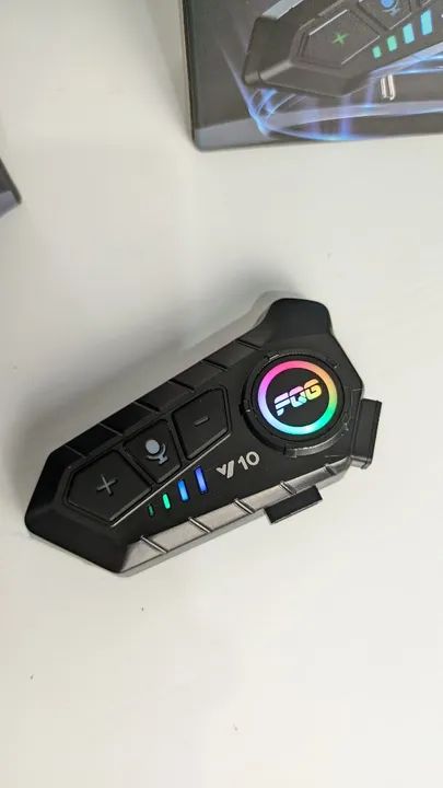 Intercomunicador Y10 bluetooth 5.3 para capacete - Foto 3