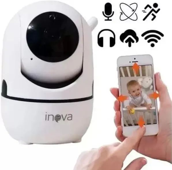 Câmera baba  Eletrônica Monitora Tempo Real 360º com cartão de memoria incluso - Foto 2