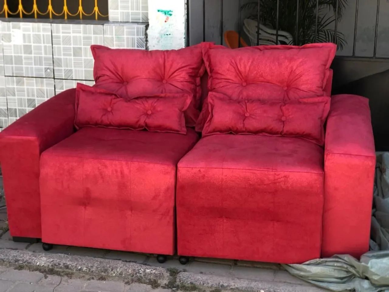 Sofá retrátil  2 Lugares 1,60cm fábrica  - Foto 4
