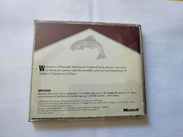 Raridade - Cdrom Microsoft Multimedia Schubert The Trout Quintet PC CD-ROM Alan Rich 1993 - Foto 2