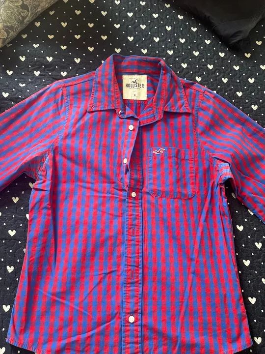 Camisa xadrez Hollister tamanho M