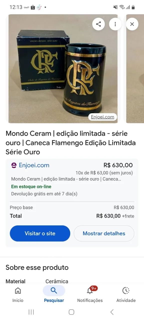 Caneca flamengo  - Foto 5