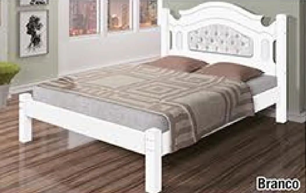 Cama casal madeira maciça  - Foto 3