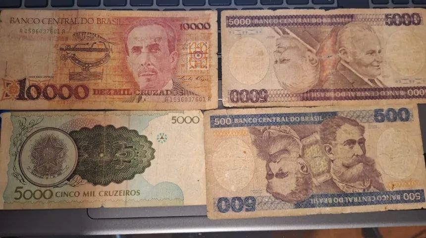 Cedulas antigas do Brasil lote com 11 cedulas - Foto 2