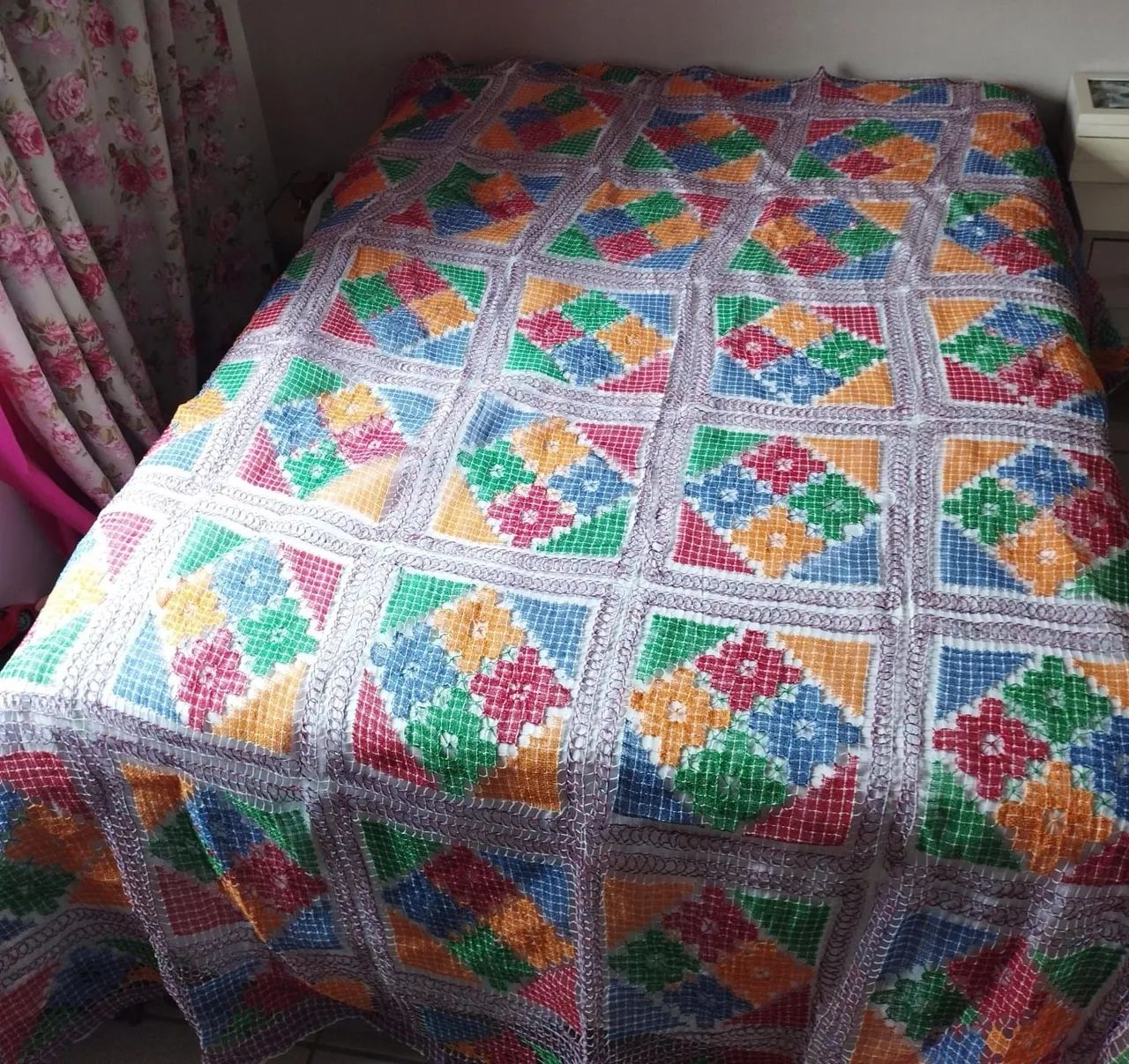 Colcha artesanal 