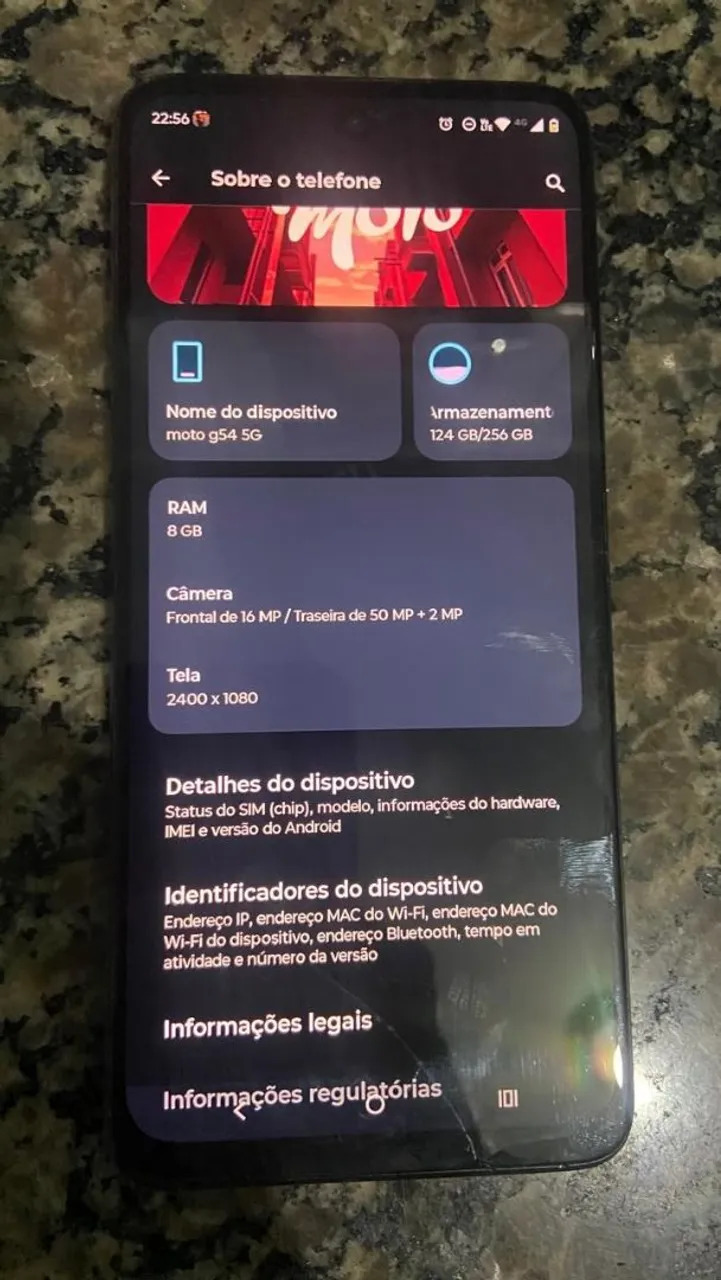 Vendo celular Motorola g54 com nota fiscal