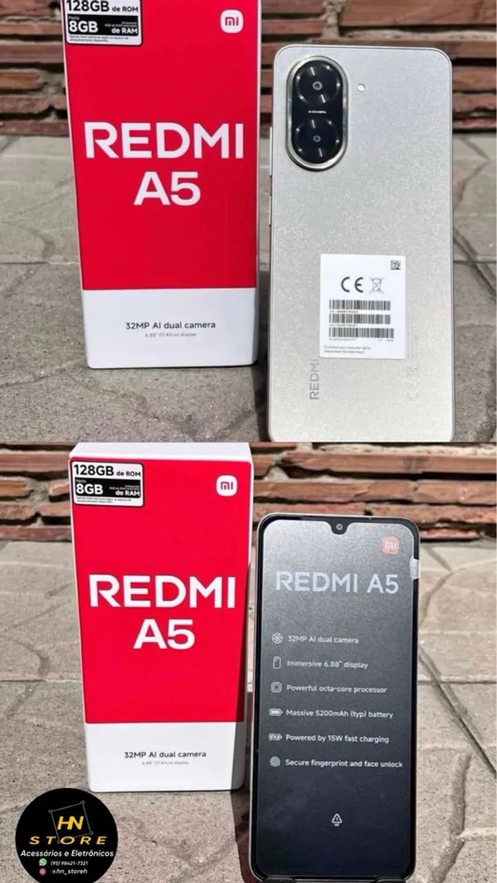 Celular Redmi A5 de 128Gb lacrado com garantia  - Foto 3