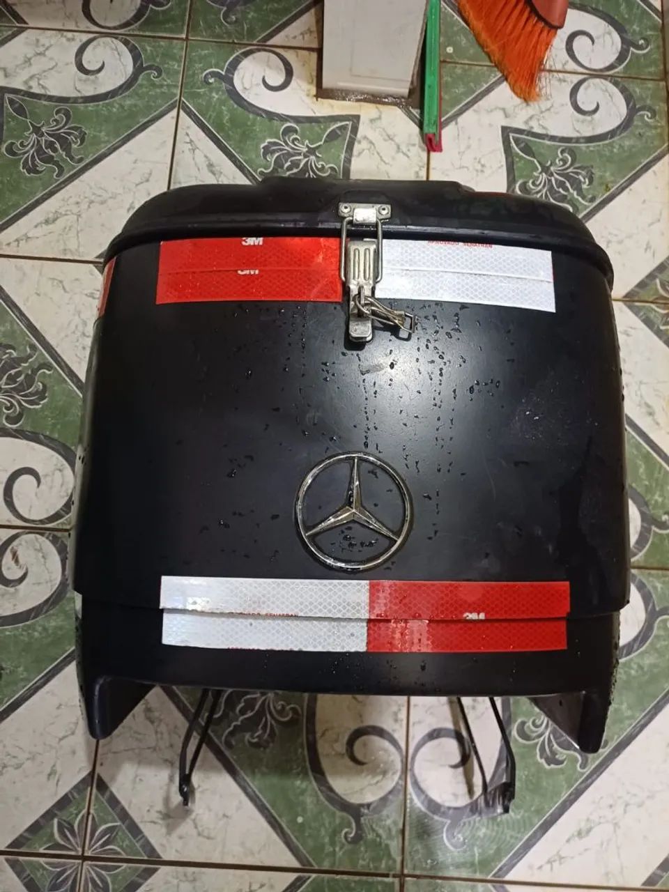 BAÚ MOTOBOY 90L COMPLETO COM CHAPA DE FERRO NÃO DÁ FERRUGEM 