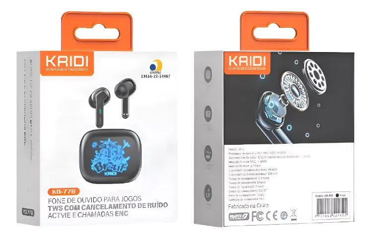 Fone de ouvido sem fio kaidi KD-778 - Foto 2