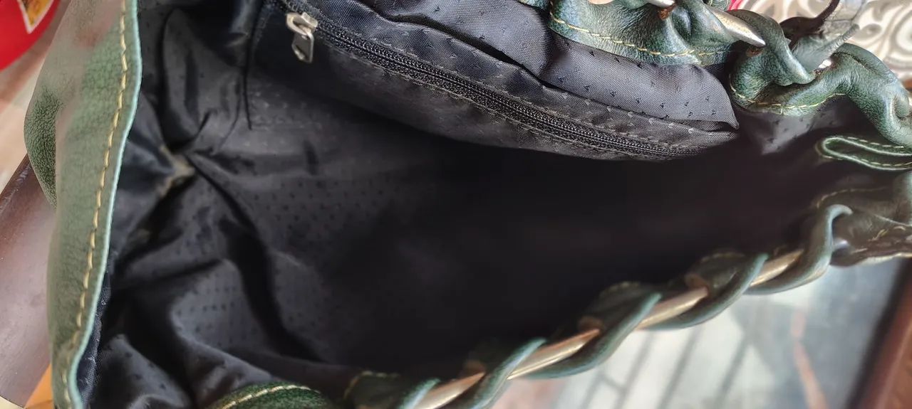 Bolsa Vintage de couro  - Foto 4