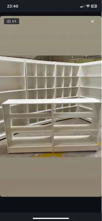 BALCÃO VITRINE + PRATELEIRAS + COLMEIAS - KIT COMPLETO