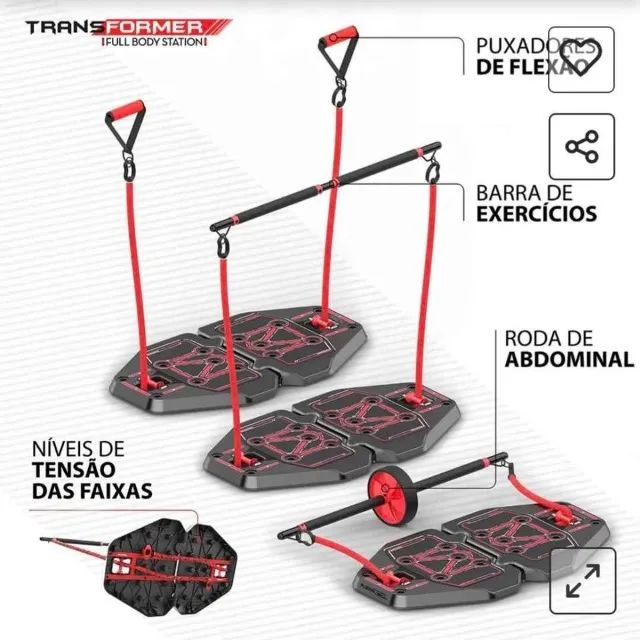 Plataforma de Exercícios GENIS Transformer Full Body Station- Musculação em casa + de 200  - Foto 3