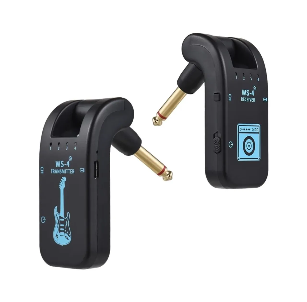 Transmissor e receptor P10 sem fio para instrumentos musicais