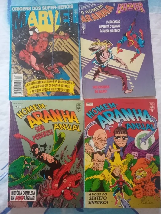 HQs homem-aranha Marvel especial kazar origens