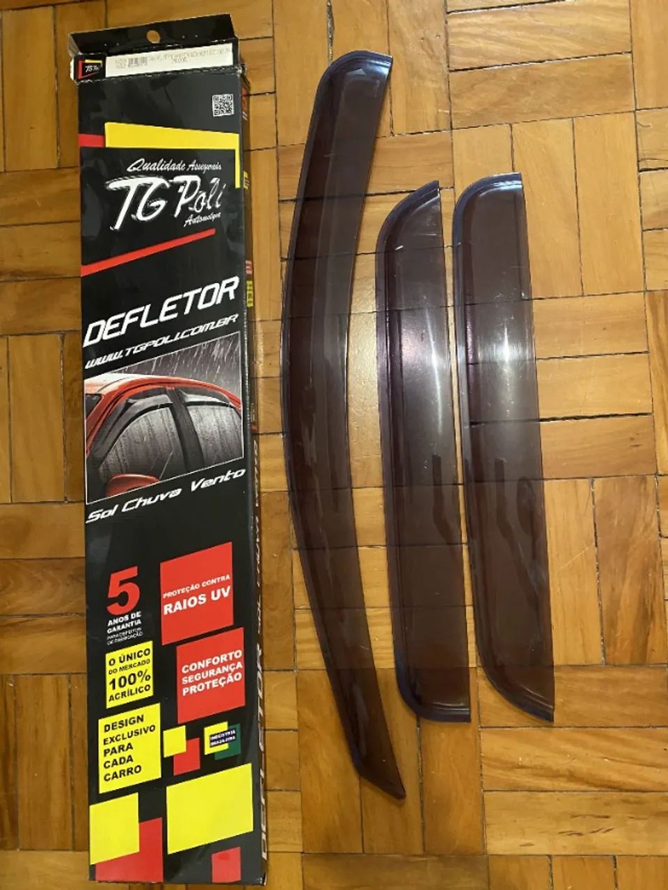 Calha Chuva Fiesta Hatch E Sedan 02/11 Rocam 12/14 Tg Poli Preto