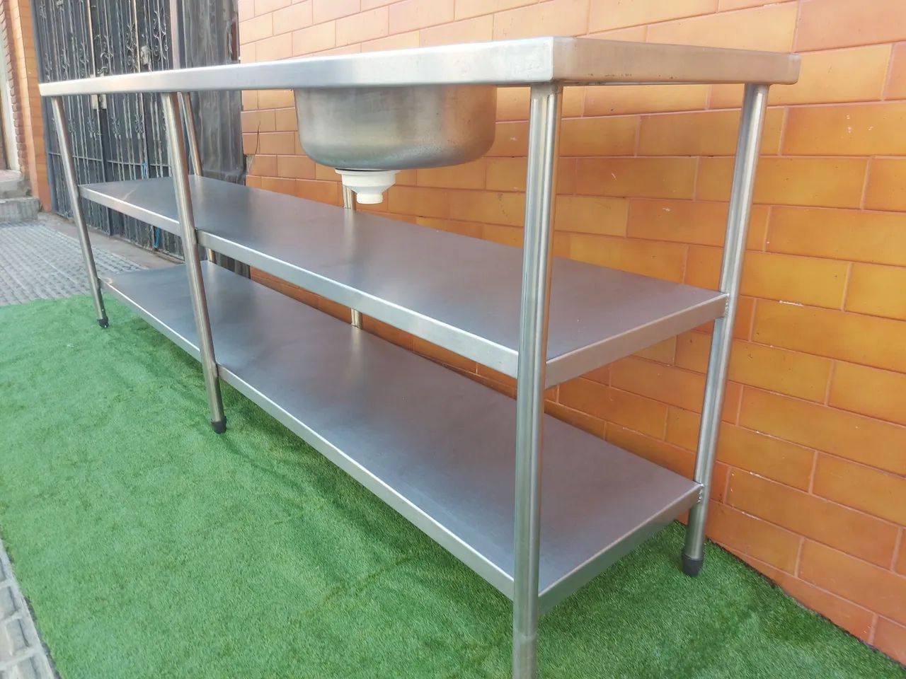 Bancada inox cuba industrial pia - Foto 2