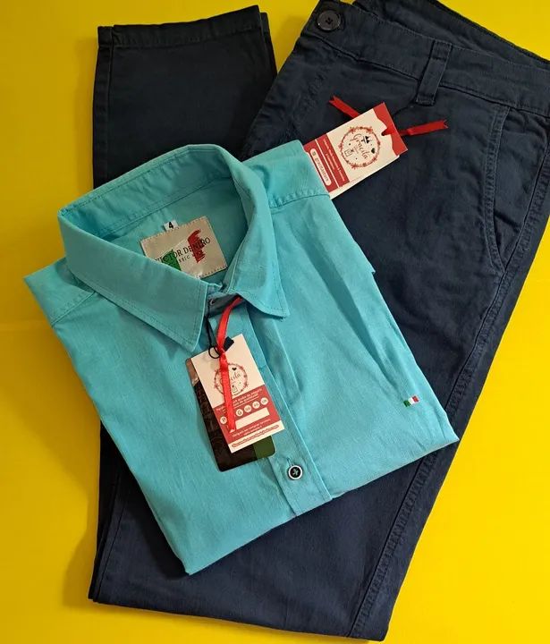 Conjunto Social Camisa e Calça azul - Foto 3