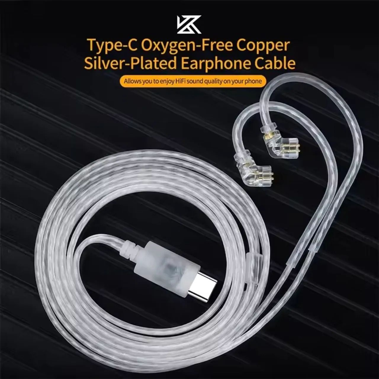 CABO KZ PARA USB TIPO C ORIGINAL UNIVERSAL COM MICROFONE