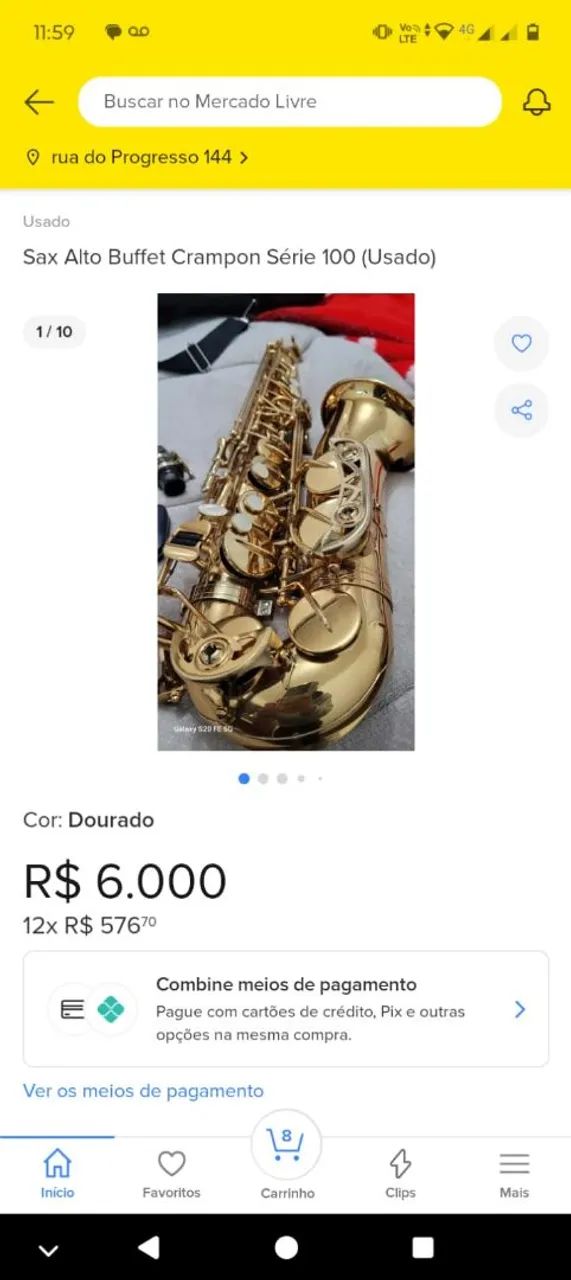 Saxofone profissional Buffet crampom  - Foto 4