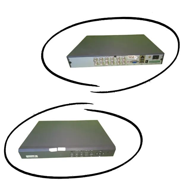 2 DVRs analógicos funcionando  , funciona só com câmeras analógicas antigas