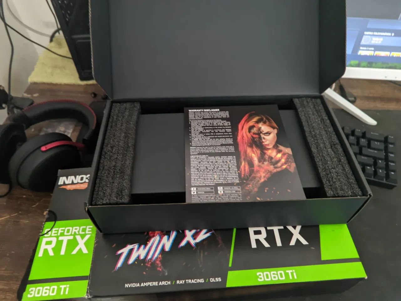 RTX 3060 TI 8GB INNO3D - EXCELENTE - Foto 3