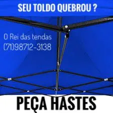 PEÇA HASTE PARA TOLDO OU TENDA SANFONADA REPOSIÇÃO IMEDIATA FERRAGEM FÁBRICA SALVADOR