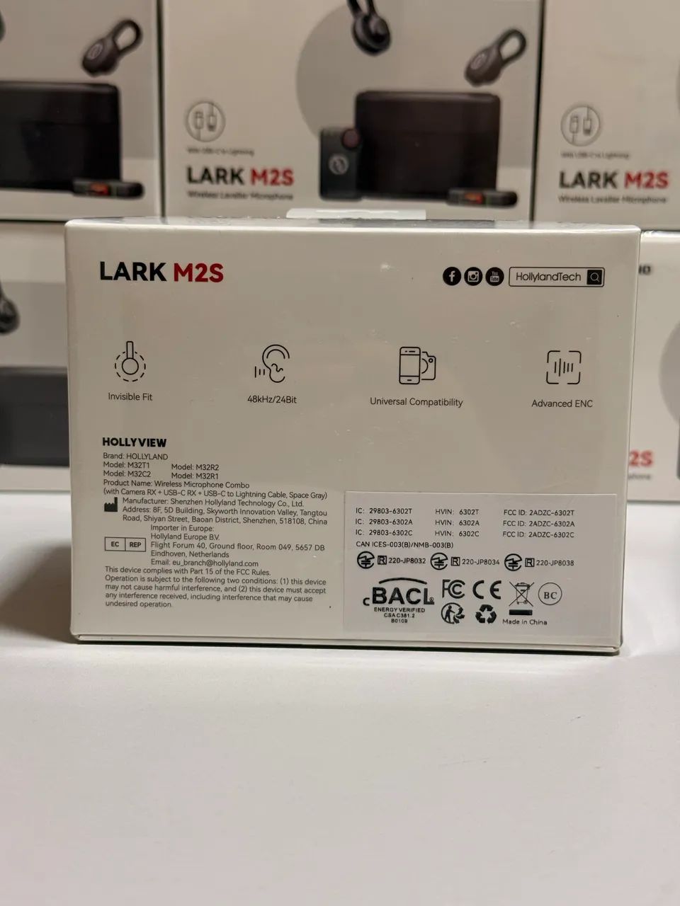 MICROFONE DE LAPELA SEM FIO HOLLYLAND LARK M2S COMBO - LACRADO - Foto 3