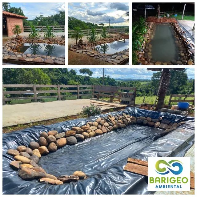 Manta PVC Geotêxtil 800 micras para impermeabilização de Lagos e Telhados Verdes 4 x 3 - Foto 2