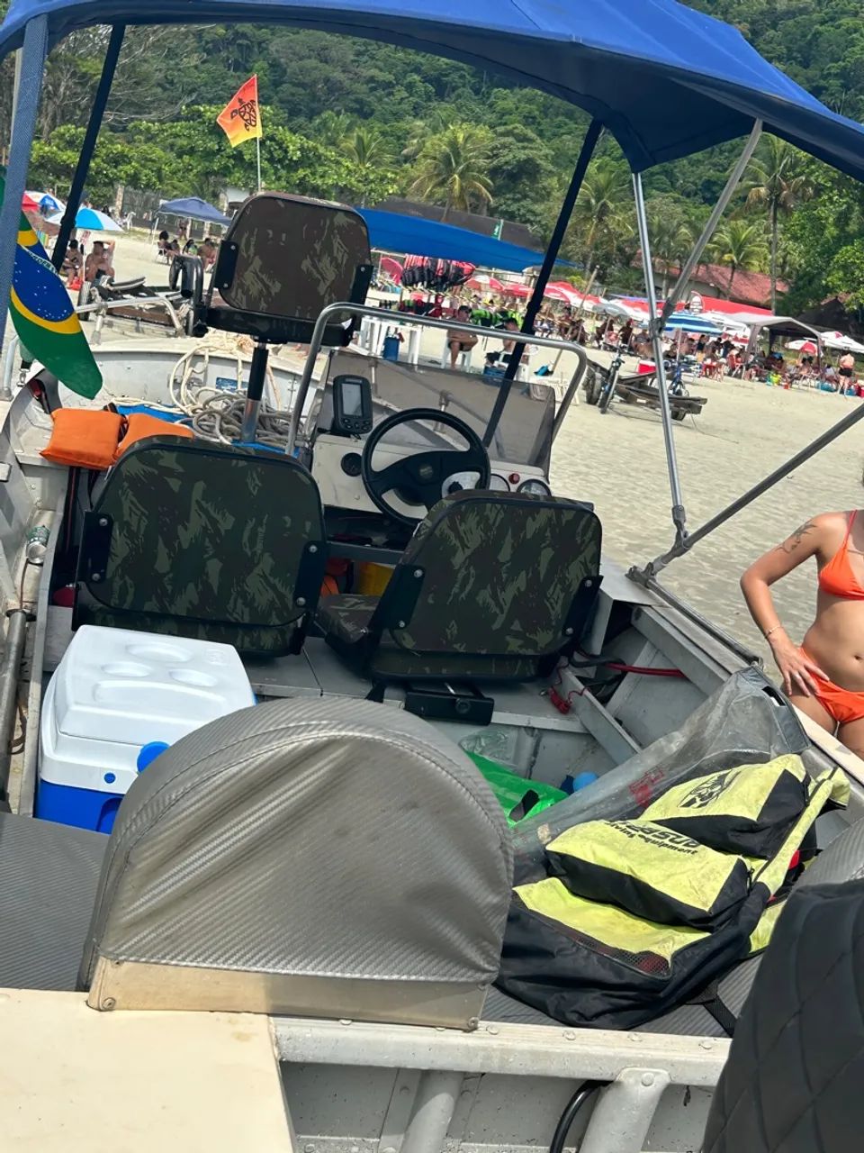 Barco alumínio pesca e passeio  - Foto 10