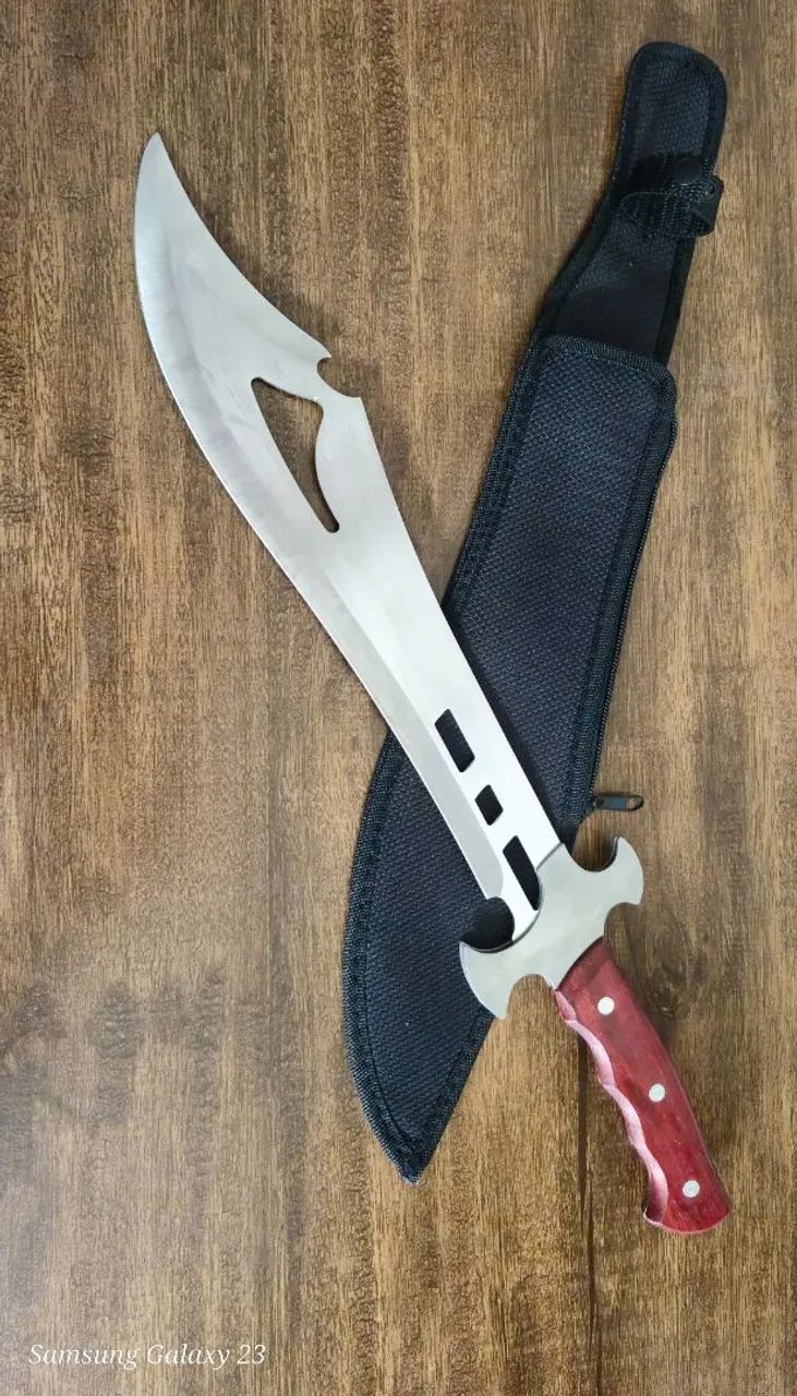 Faca Campeira - Aço Inoxidável - Cabo de Madeira