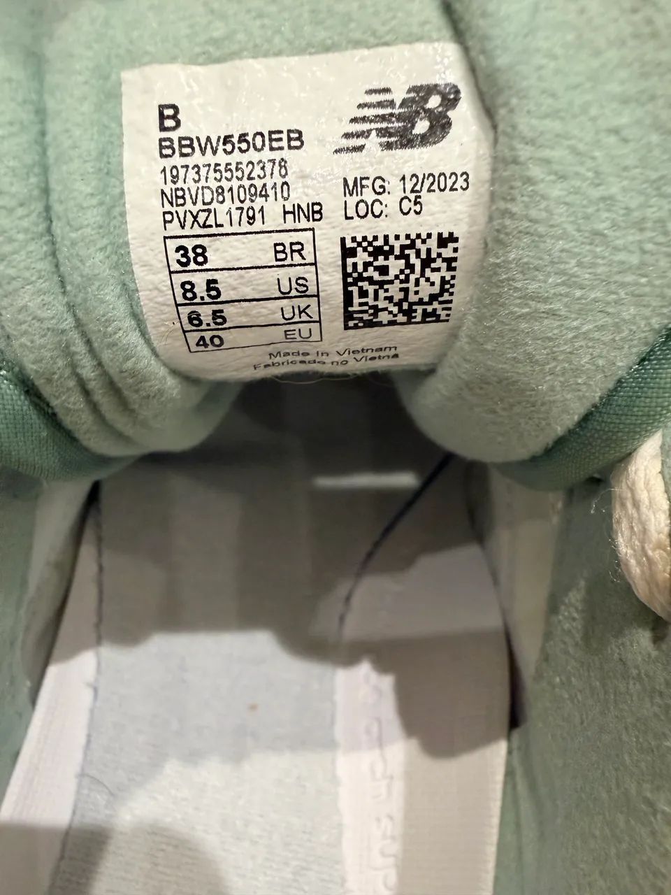 Tênis New Balance 550 Couro Branco  Original Tam. 38 - Foto 5