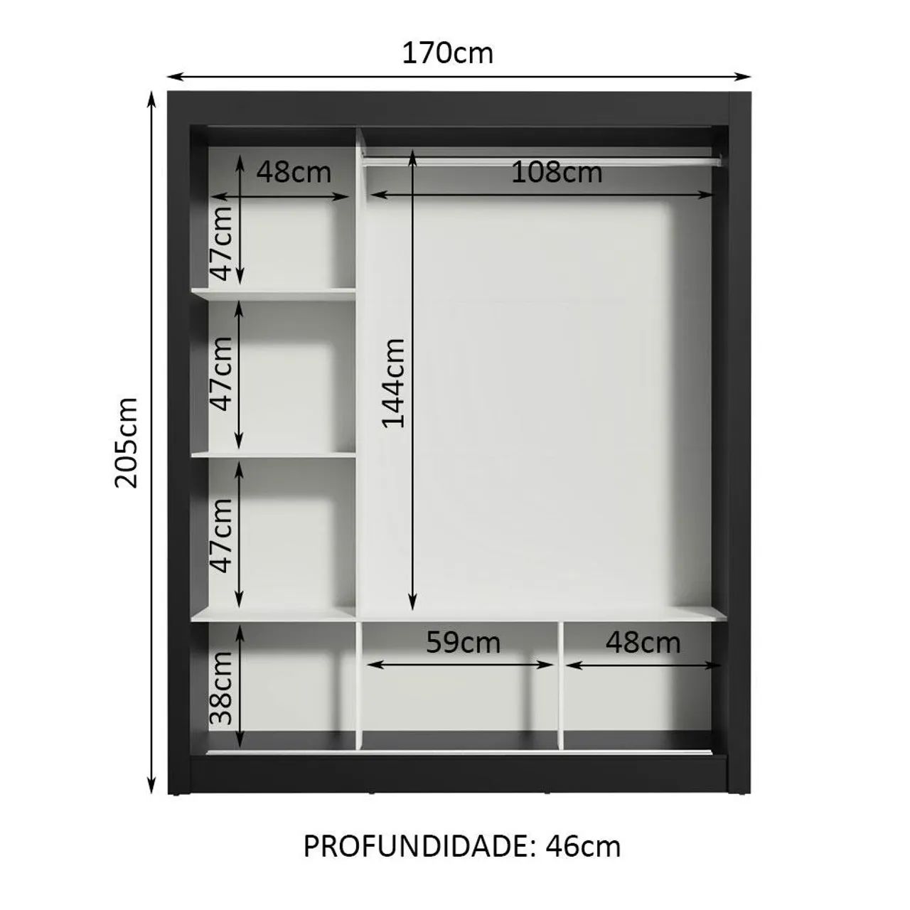 Guarda roupa Madesa Mônaco - Foto 2